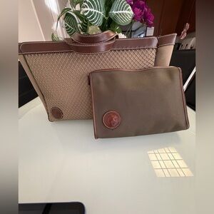 Hunting World Brown/light green Bag with clutch